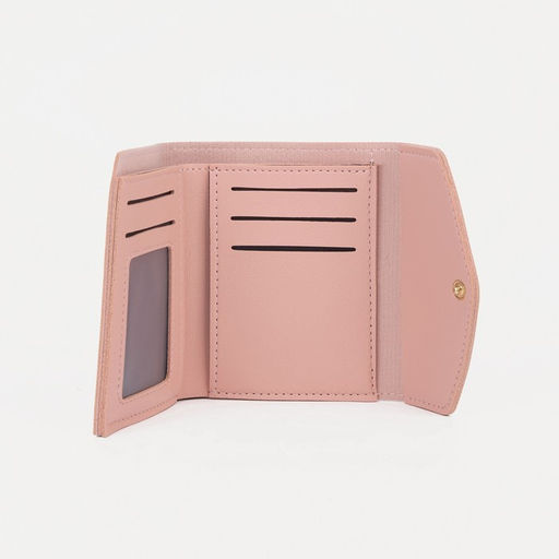 Кошелёк на кнопке, цвет розовый - Simaland фото 3