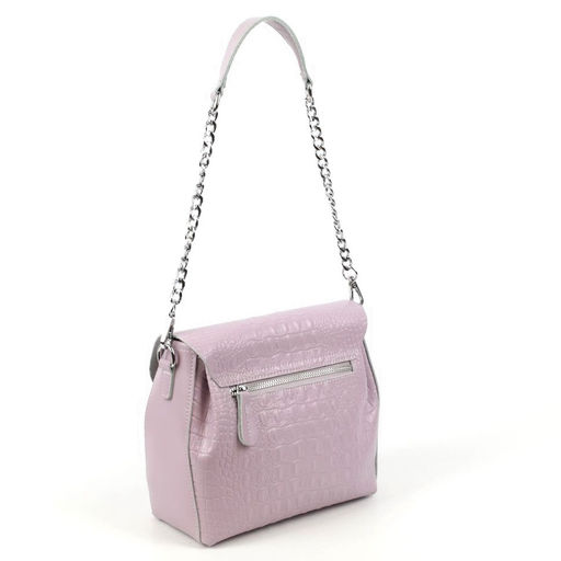 Женская кожаная сумка через плечо под крокодила 0112-17 - Cidirro фото 4