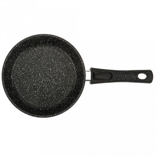 Сковорода с тефлоновым покрытием д20см "Гранит Induction", h5,1см, s0,38см, съемная ручка из термостойкого пластика (Россия) Подходит для всех видов плит, включая индукционную.