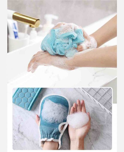 Набор мочалок, 3 предмета в пакете с завязками 9046504 - Yiwu youda import & export co фото 5