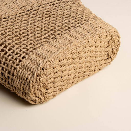 Сумка женская SL Home, ручное плетение, хлопок, длина ручек 18.5 см, 40×27 см