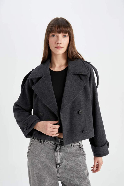 Куртка стандартного кроя со штампом - Defacto фото 4