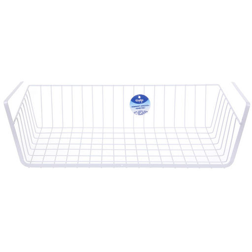 Корзина металлическая подвесная "ФАРГО", цвет белый, 48*24.5*14см (лейбл)