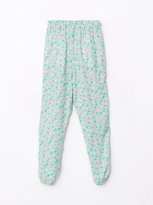 Beli Lastikli Desenli Viskon K?z ?ocuk Pantolon - Waikiki фото 2