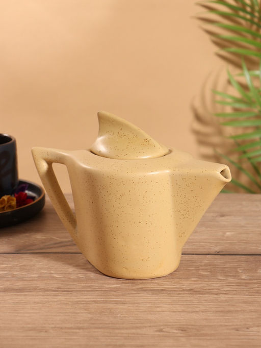 Чайник заварочный Акула, керамика, жёлтый - Simaland фото 2