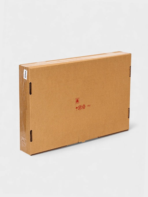 Плетёная корзина для белья с крышкой "Лён" 75л 43×32×60см, цвет белый