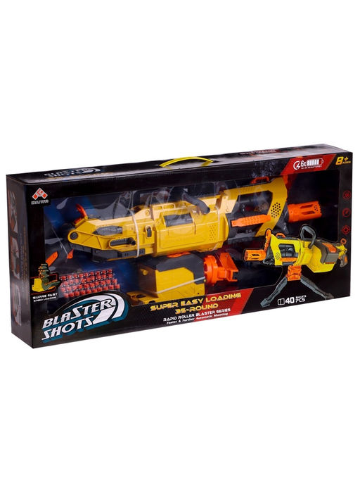 Бластер Скорострел, стреляет мягкими пулями, работает на батарейках - Simaland фото 16