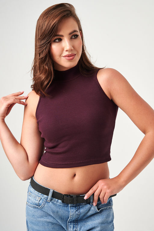52714 топ укороченный с горлом - Натали фото 25