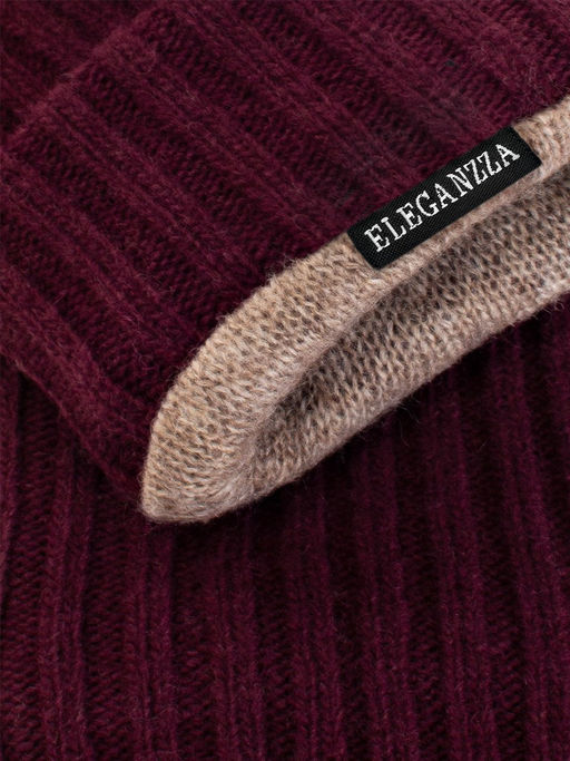 Перчатки женские ш+каш. IS01331 bordo - Eleganzza фото 4