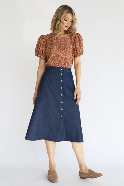 Джинсовая юбка - Looklikecat фото 2