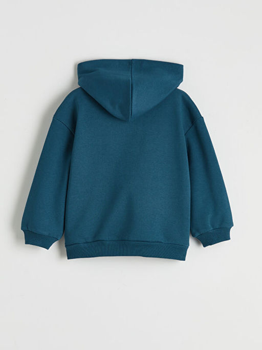 Kap??onlu Bask?l? Erkek ?ocuk Kal?n E?ofman Tak?m?