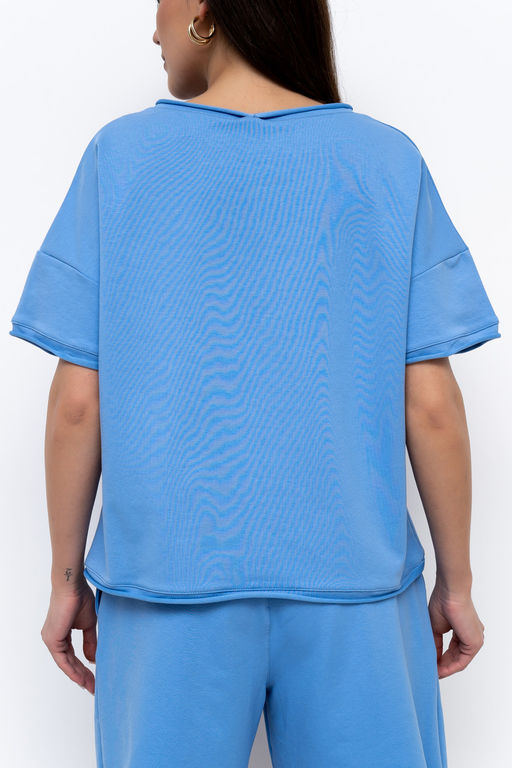 футболка из лёгкого хлопкового футера - Solo mio фото 9