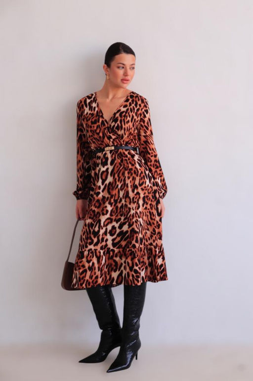 Martichelli Платье с анималистичным принтом  фото 3