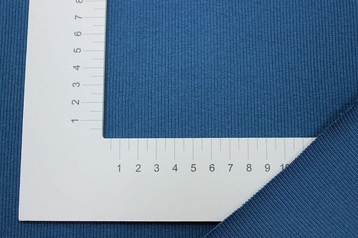 Кашкорсе цв.Петроль, ш.1.2м (0.6м*2 чулок), Пенье, хлопок-95%, лайкра-5%, 450гр/м.кв - Купава фото 2