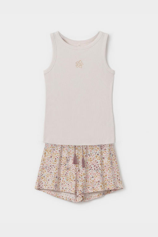 Е 20192/матовый беж,цветочное настроение пижама жен - Very neat фото 2