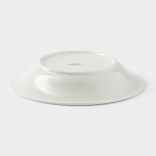 Тарелка глубокая Magistro La Perle, 580 мл, d=22 см, утолщённый край, фарфор, белая  фото 3