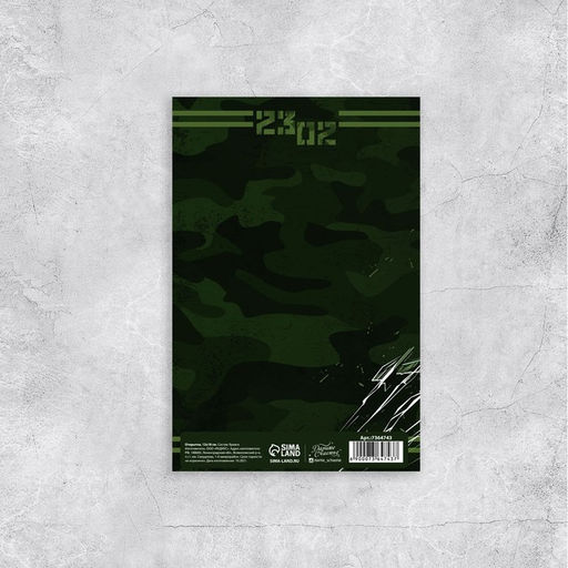 Цена за 10 шт. Открытка С 23 Февраля!, самолет, 12 х 18 см - Дарите счастье фото 2