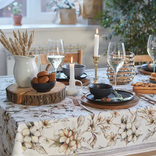 Скатерть Этель Floral mood, 220?147 см, 100 % хлопок, репс 210 г/м?