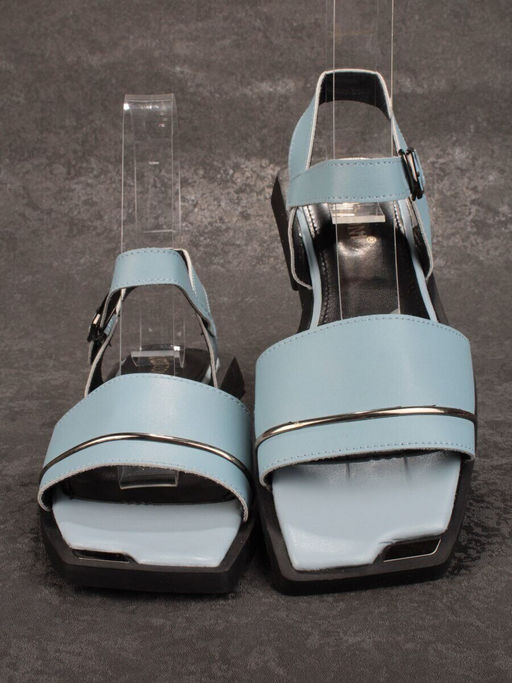 08-PEY183-5 LIGHT BLUE Босоножки женские (натуральная кожа)