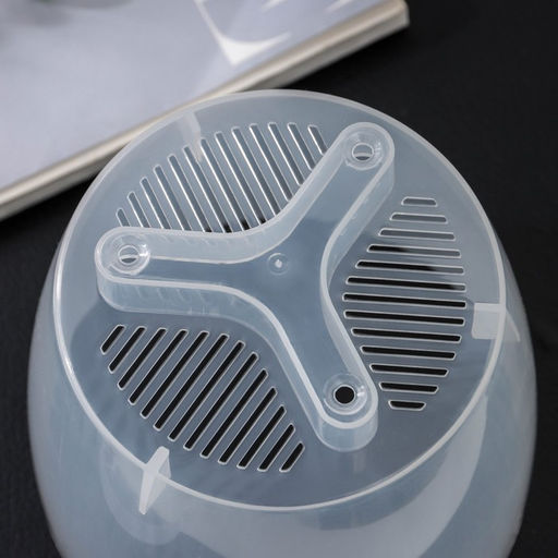 Цена за 2 шт. Горшок для цветов с поддоном «Альтернатива. Адель», 1.5 л, пластиковый, прозрачный