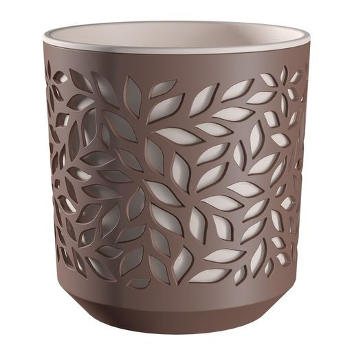 Кашпо Leaves (2,5л.) Цв. Мокко/Пудра (КШ-9573) - Вмс фото 2