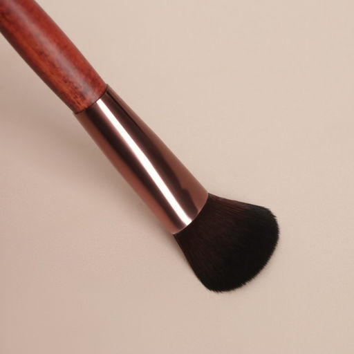 Кисть для макияжа Brush WOOD, 18 (+/- 1) см, цвет коричневый - Queen fair фото 3