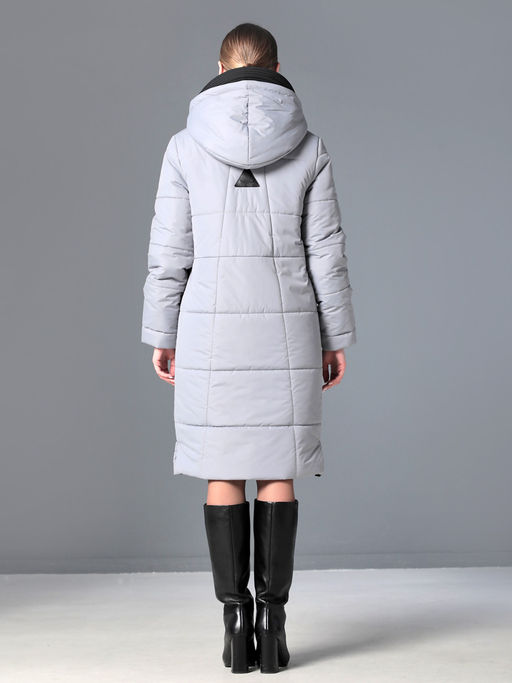 25422 Пальто серый - Dizzyway фото 7