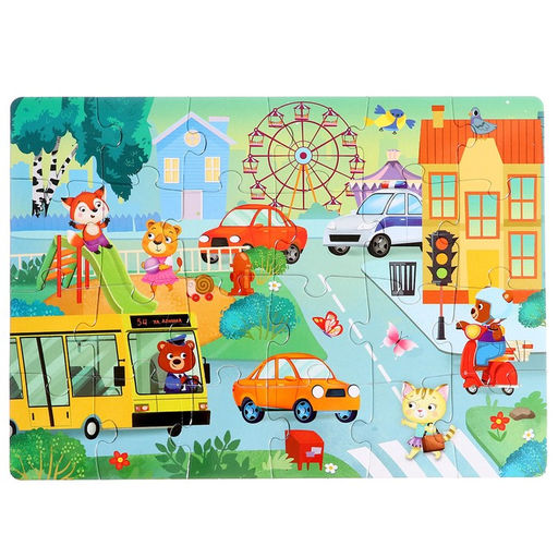Пазл в металлической коробке Уютный город, 24 детали - Puzzle time фото 2