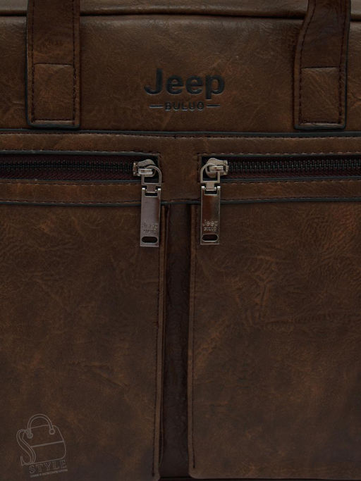 Портфель мужской 6677-3 coffee Jeep в Новосибирске