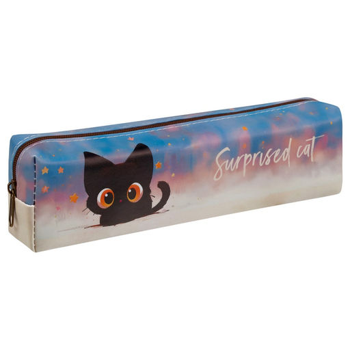 Пенал мягкий MESHU "Surprised Cat", 200*55*40 (MS_65241) иск. кожа
