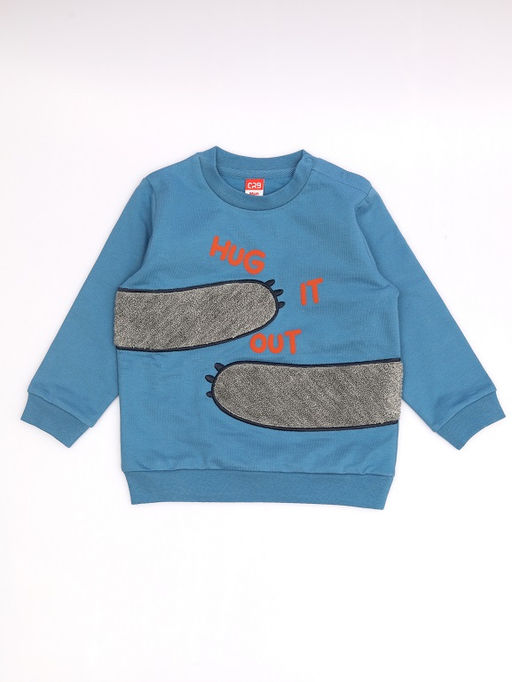 CRB wear / CWBB 90279-42-429 Комплект для мальчика (джемпер, брюки),синий  фото 2