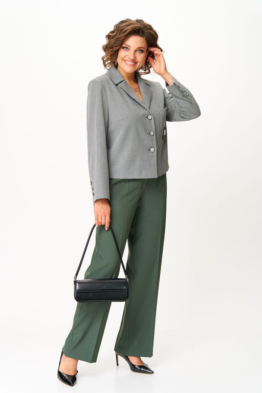 Костюм Aira Style 24240 серо-зеленый