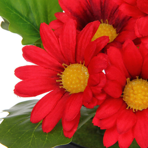 Цветочная композиция "Поцелуй лета" Хризантема красная 20см