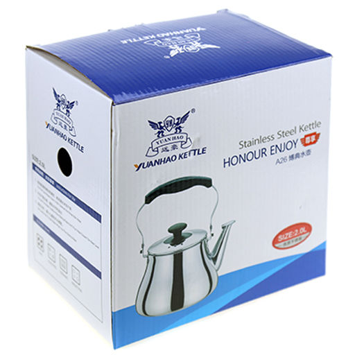 "Феликс" Чайник из нержавеющей стали 1,4л, д15,8см h14,5см, подвижная бакелитовая ручка (Китай) Мятая коробка.