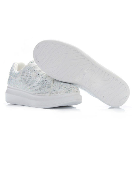 05-6739-1 WHITE Кроссовки женские (искусственные материалы) - No name фото 15