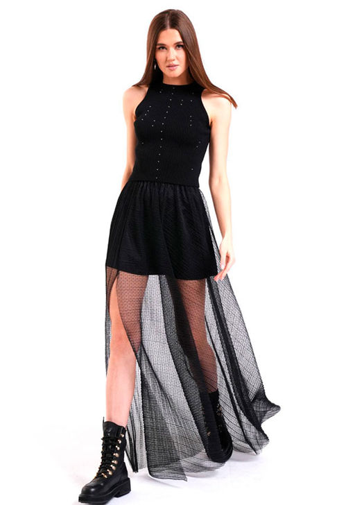 V8-018 юбка женская черный - Mozart фото 5