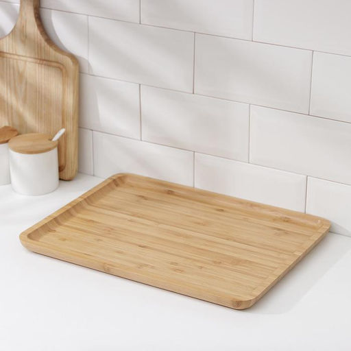 Блюдо для подачи BellaTenero Striata, 40×30×2 см, бамбук