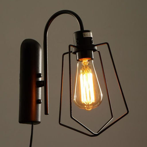 Бра «Компакт», 1×40 Вт E27, черный, 28×18×33 см