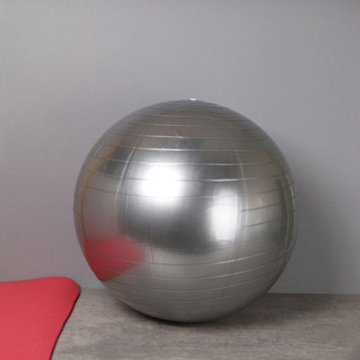 Мяч гимнастический 55см / FB55-GR / насос + игла / Серый / уп 40 шт - Галеонтрейд фото 2