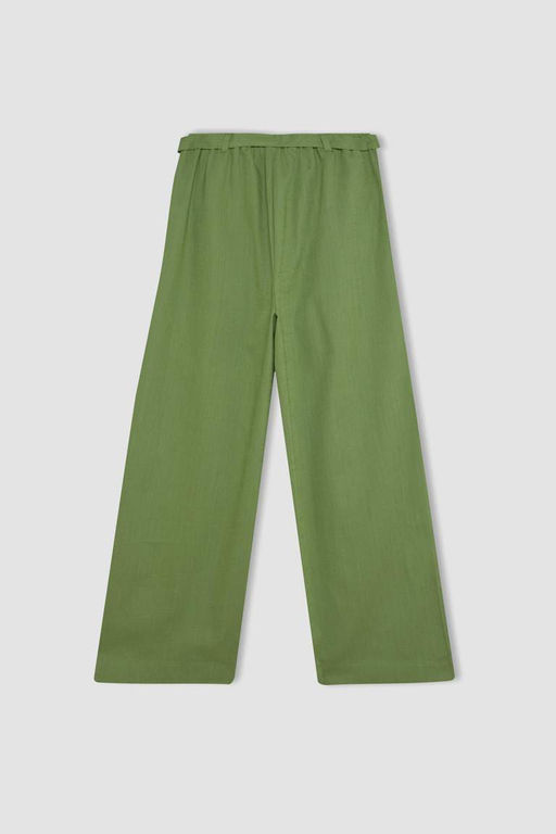 Широкие хлопковые брюки для девочек - Defacto фото 9