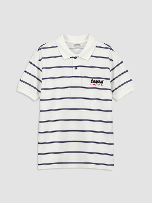 Polo Yaka ?izgili Erkek ?ocuk Ti??rt