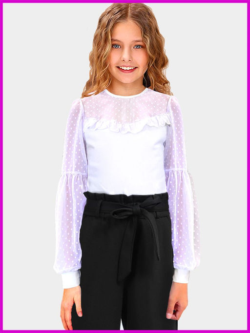 Блузка "Виринея",белый