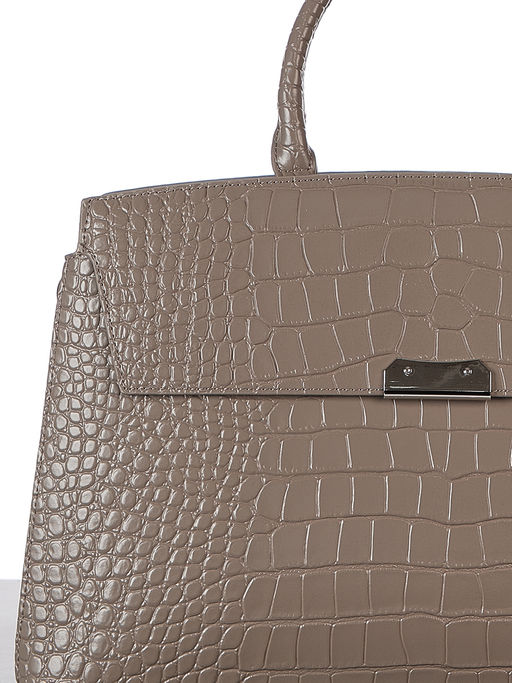 LACCOMA сумка НИ8099-серый натуральная кожа хлопок