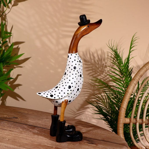 Сувенир «Утка ч/б», 45 см, дерево