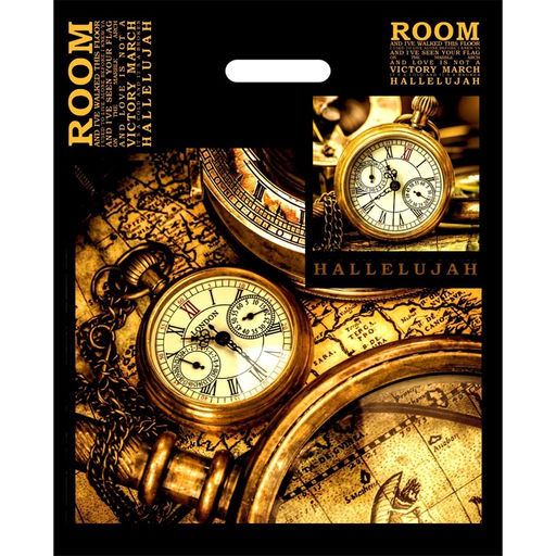 Цена за 50 шт. Пакет "Вокруг света",  полиэтиленовый с вырубной ручкой, 38х47 см, 60 мкм