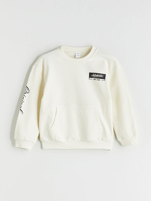 Bisiklet Yaka Erkek ?ocuk Sweatshirt 2li