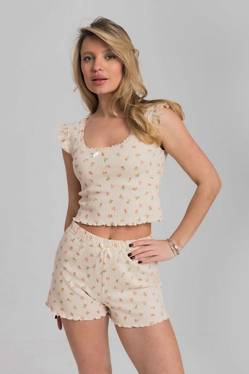 Пижама М325374бп бежевый/персиковый - Елена фото 2