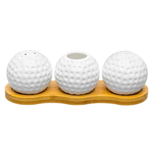 Вазочка под зубочистки + набор для специй 2 пр. 19,5*7*6 см 75 мл Сфера на деревянной подставке - Elan gallery фото 3