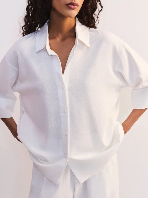 Льняная блуза свободного кроя ZR2605012001-2 / Zarina