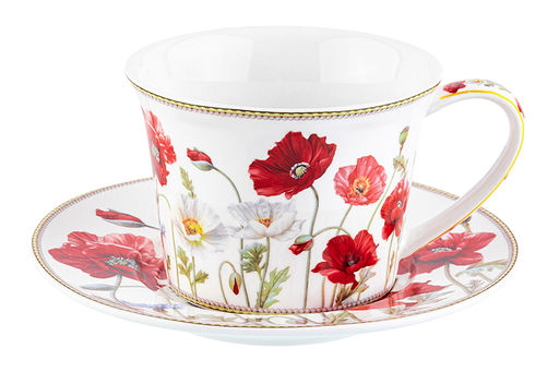 Чайн. пара 2 пр. 270 мл 12,5*9,5*7 см Маки NEW BONE CHINA - Elan gallery фото 11